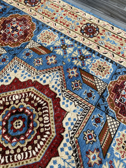 Hand Knotted Chobi Wool Rug | 193 CM x 150 CM SK#355