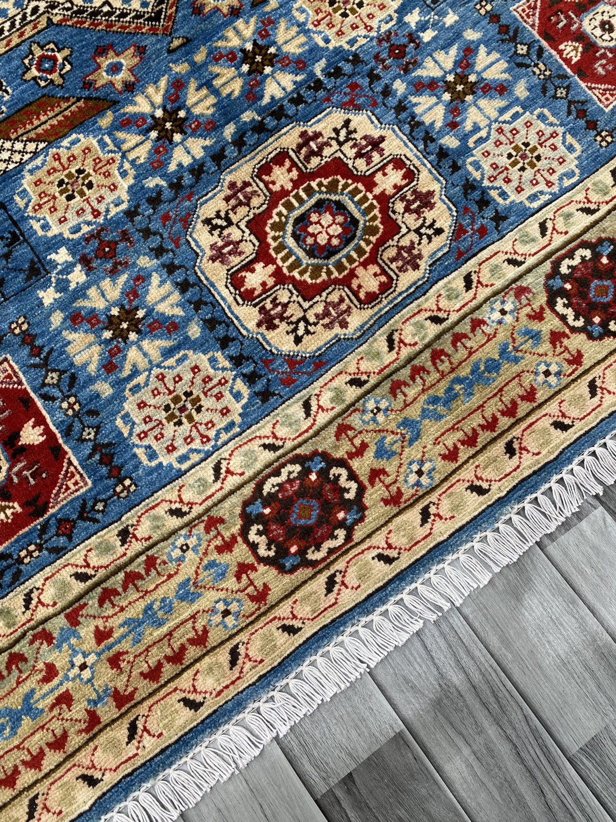 Hand Knotted Chobi Wool Rug | 193 CM x 150 CM SK#355
