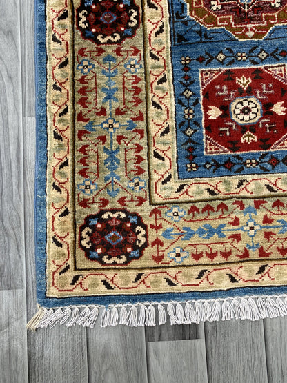 Hand Knotted Chobi Wool Rug | 193 CM x 150 CM SK#355