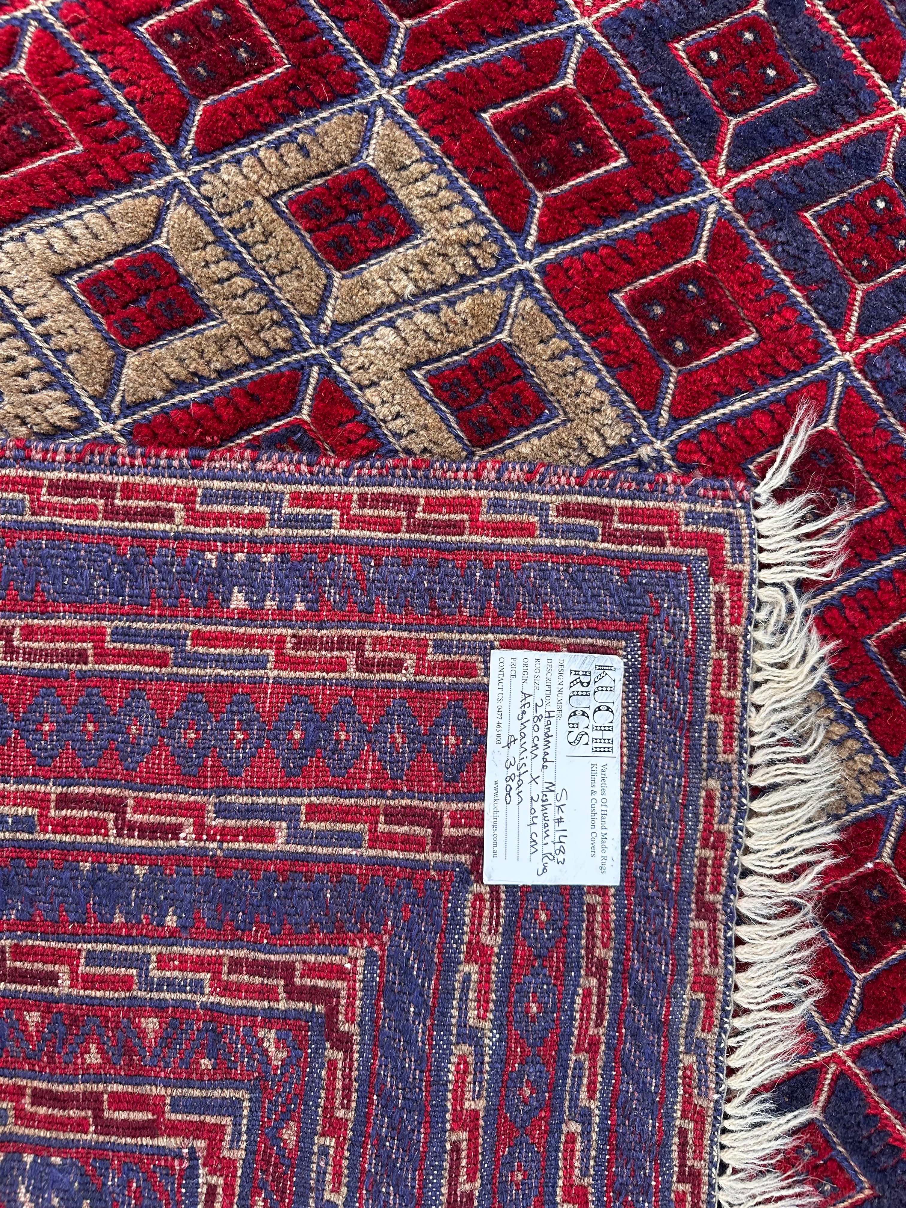 Hand-Knotted Tribal Meshwani Rug 280 CM x 204 CM SK#1483