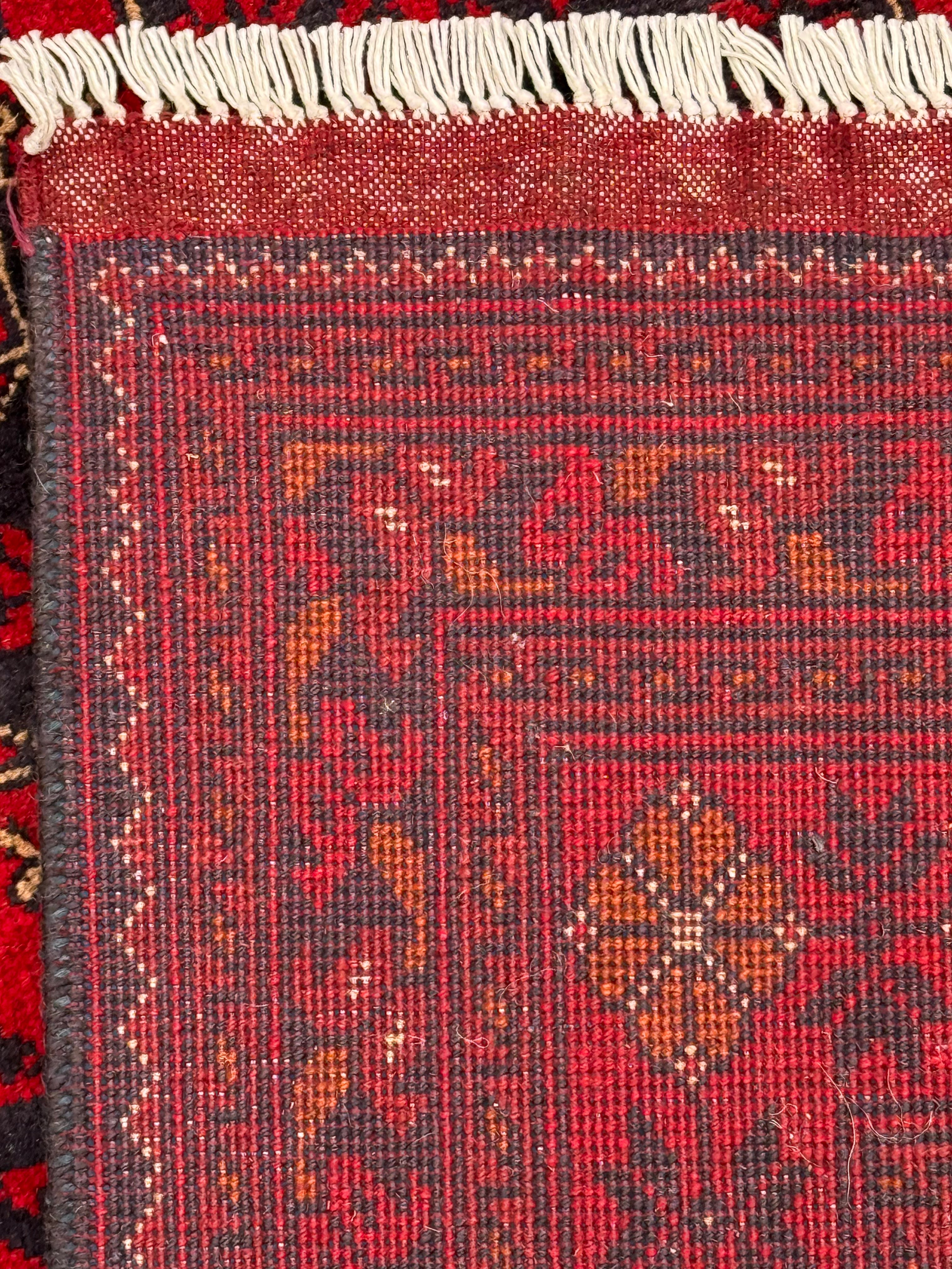Handmade Afghan Red Khaal Rug, 298 x 198 CM