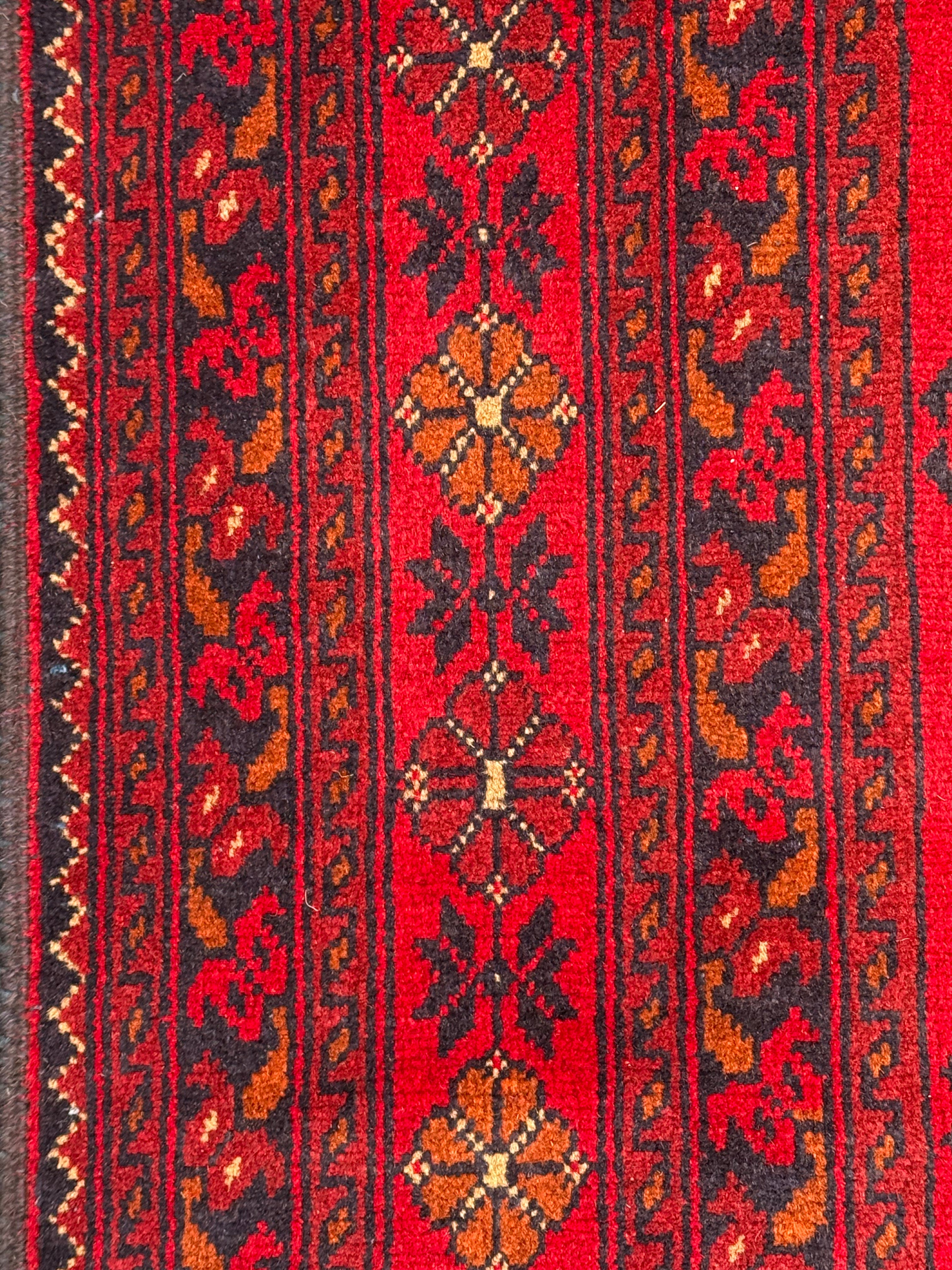 Handmade Afghan Red Khaal Rug, 298 x 198 CM