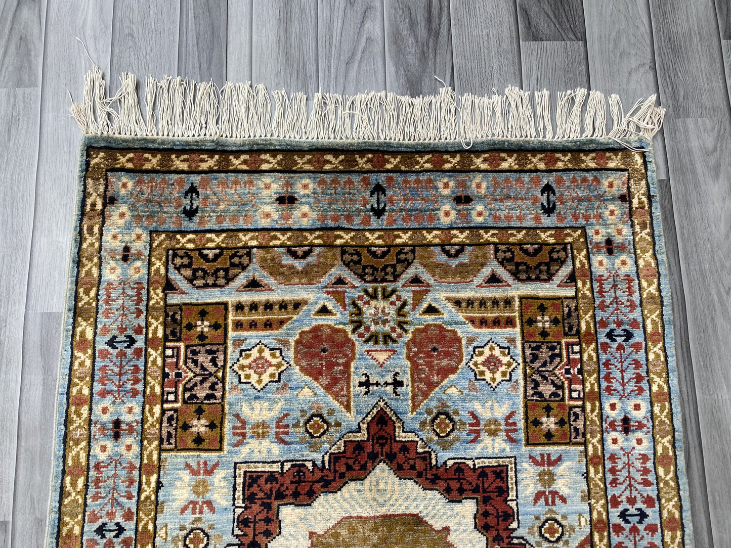 Hand Knotted Chobi Wool Rug | 121 CM x 80 CM SK#367