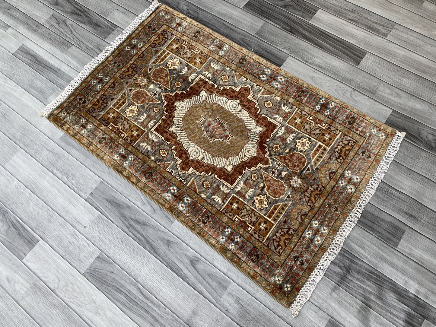 Hand Knotted Chobi Wool Rug | 120 CM x 75 CM SK#368