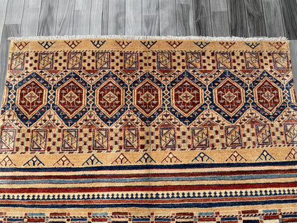 Hand Knotted Chobi Wool Rug | 207 CM x 153 CM SK#370
