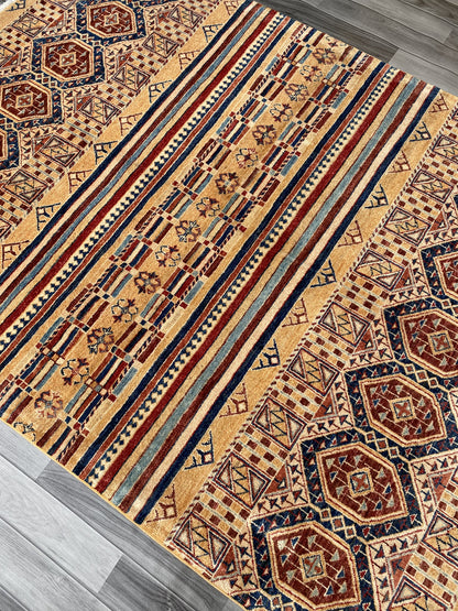 Hand Knotted Chobi Wool Rug | 207 CM x 153 CM SK#370