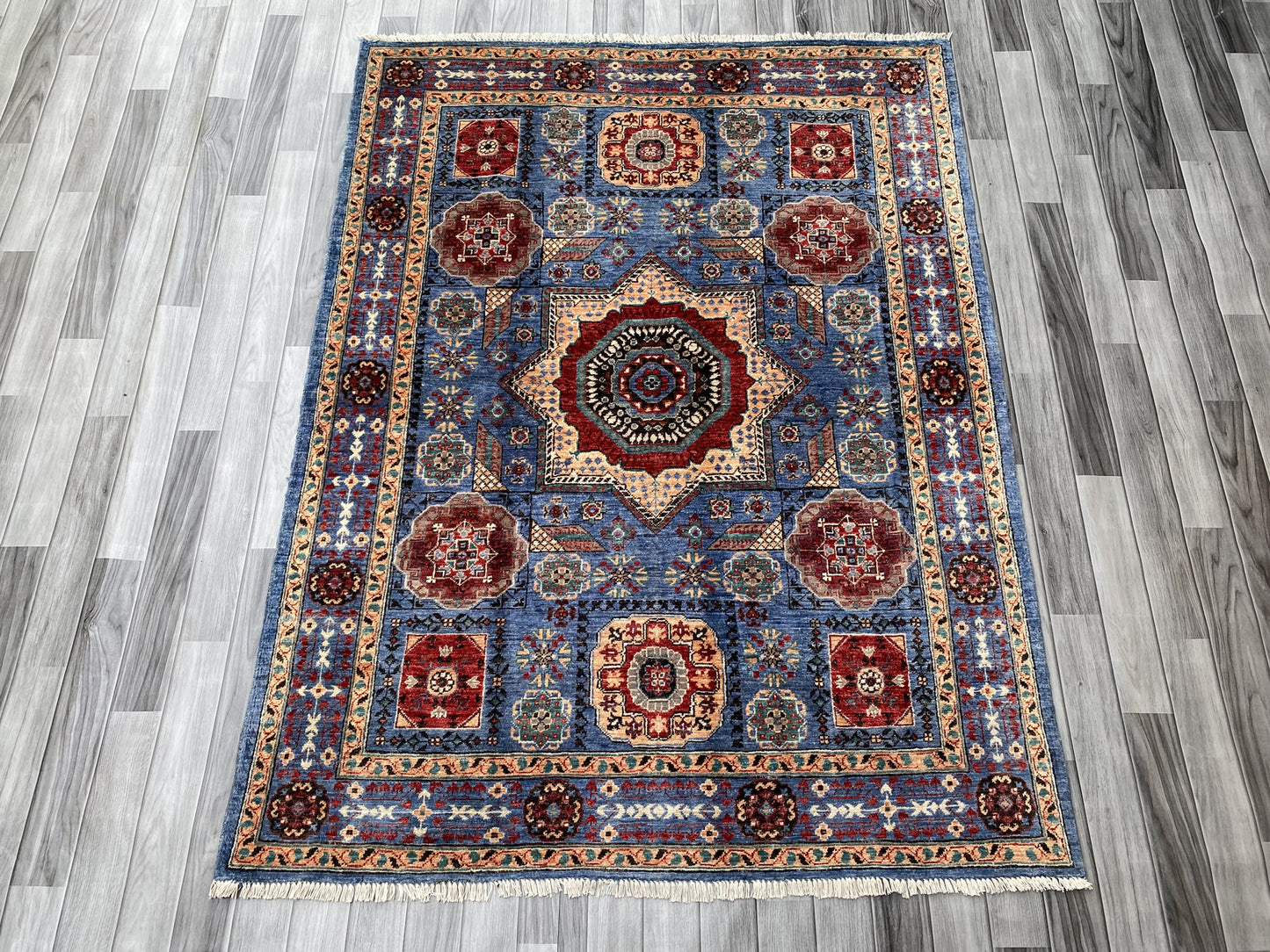 Hand Knotted Chobi Wool Rug | 199 CM x 148 CM SK#372