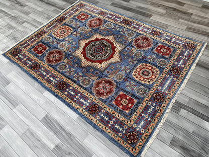 Hand Knotted Chobi Wool Rug | 199 CM x 148 CM SK#372