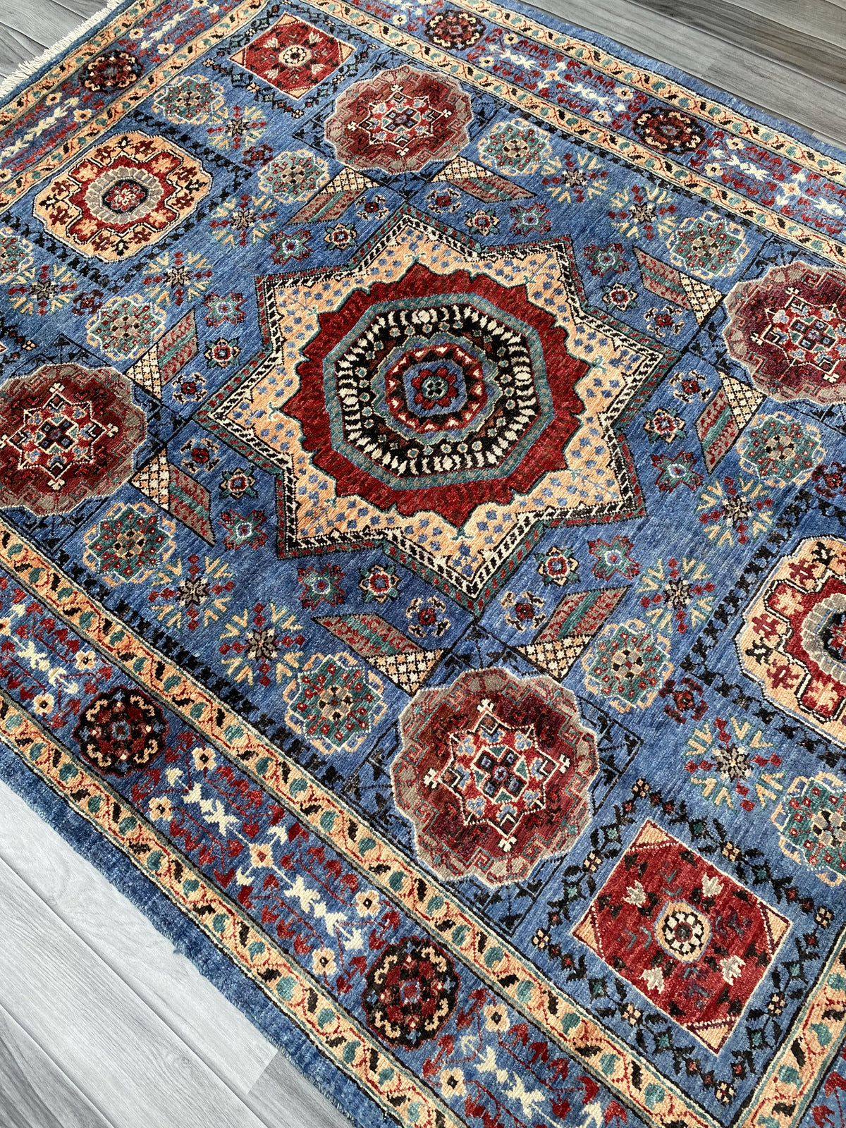 Hand Knotted Chobi Wool Rug | 199 CM x 148 CM SK#372