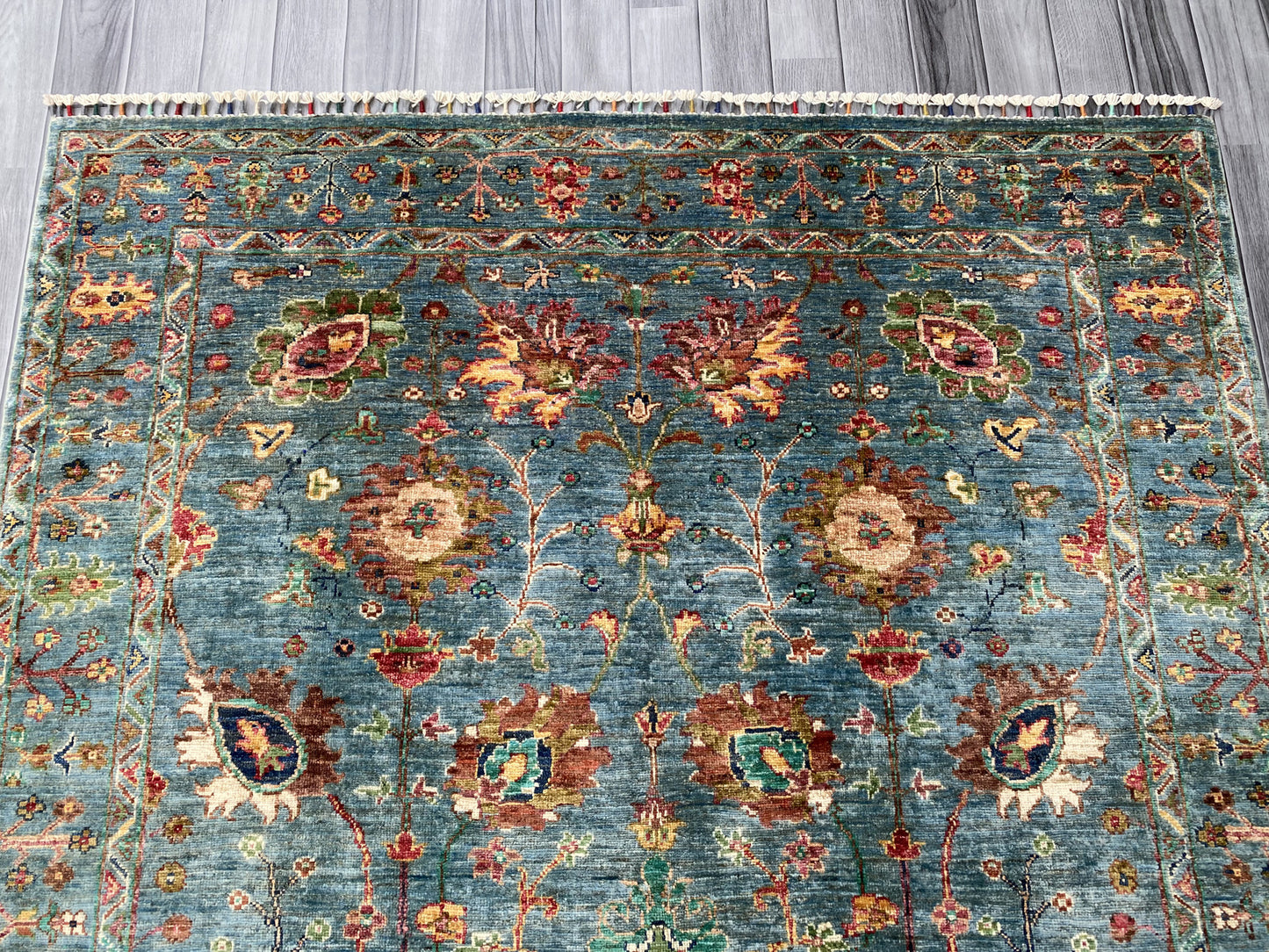 Hand Knotted Chobi Wool Rug | 215 CM x 153 CM SK#373