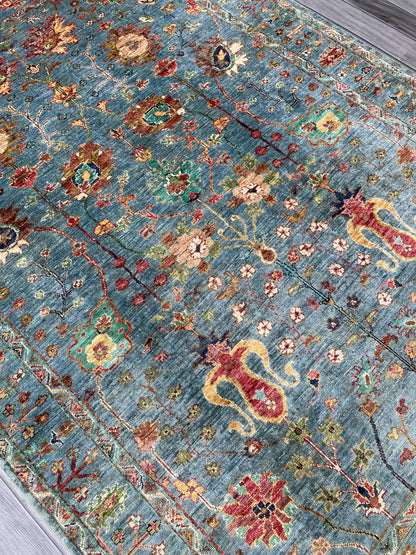 Hand Knotted Chobi Wool Rug | 215 CM x 153 CM SK#373
