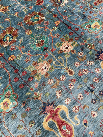 Hand Knotted Chobi Wool Rug | 215 CM x 153 CM SK#373