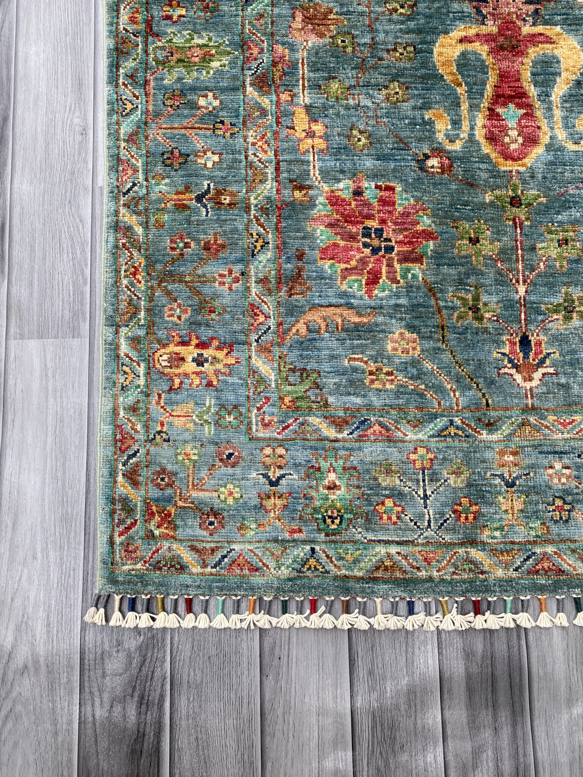 Hand Knotted Chobi Wool Rug | 215 CM x 153 CM SK#373