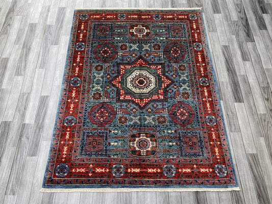 Hand Knotted Chobi Wool Rug | 201 CM x 156 CM SK#374