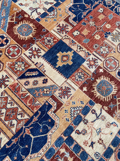 Hand Knotted Chobi Wool Rug | 195 CM x 157 CM SK#375