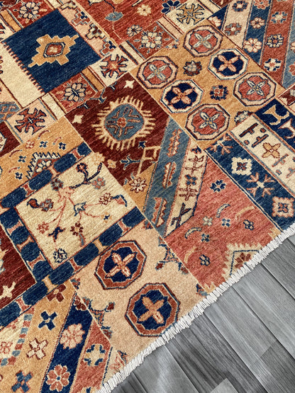 Hand Knotted Chobi Wool Rug | 195 CM x 157 CM SK#375