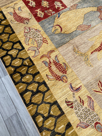 Hand Knotted Chobi Wool Rug | 246 CM x 200 CM SK#377