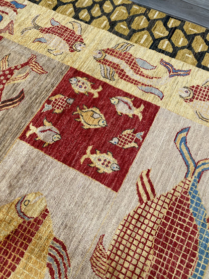 Hand Knotted Chobi Wool Rug | 246 CM x 200 CM SK#377