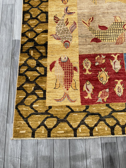 Hand Knotted Chobi Wool Rug | 246 CM x 200 CM SK#377