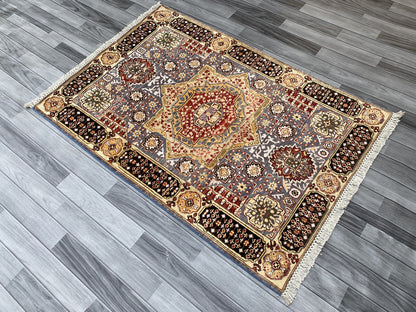 Hand Knotted Chobi Wool Rug | 151 CM x 106 CM SK#379