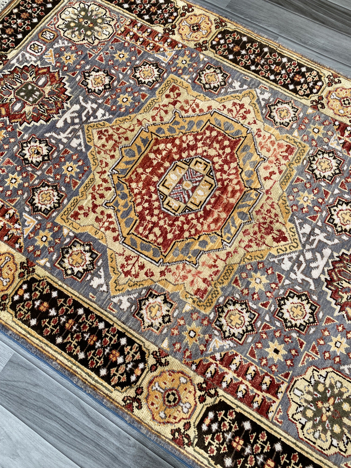 Hand Knotted Chobi Wool Rug | 151 CM x 106 CM SK#379