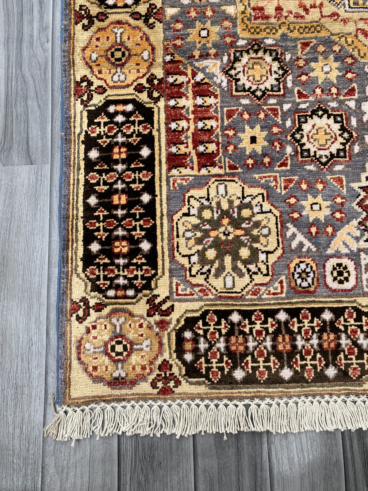 Hand Knotted Chobi Wool Rug | 151 CM x 106 CM SK#379