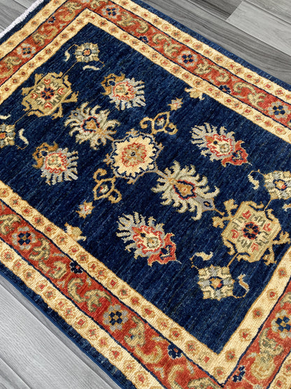 Hand Knotted Chobi Wool Rug | 107 CM x 80 CM SK#380