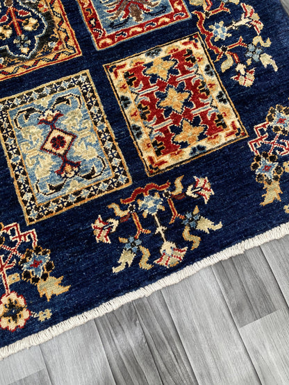 Hand Knotted Chobi Wool Rug | 115 CM x 80 CM SK#383