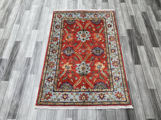 Hand Knotted Chobi Wool Rug | 147 Cm x 100 CM SK#386