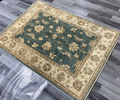 Handmade Fine Quality Chobi Wool Rug  ( 140 CM x 100 CM ) SS#62