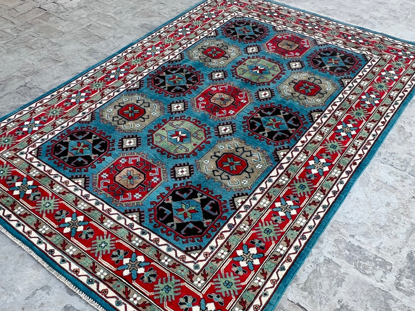 Handmade Traditional Kazak Rug  285 cm x 181 cm KSB#11386