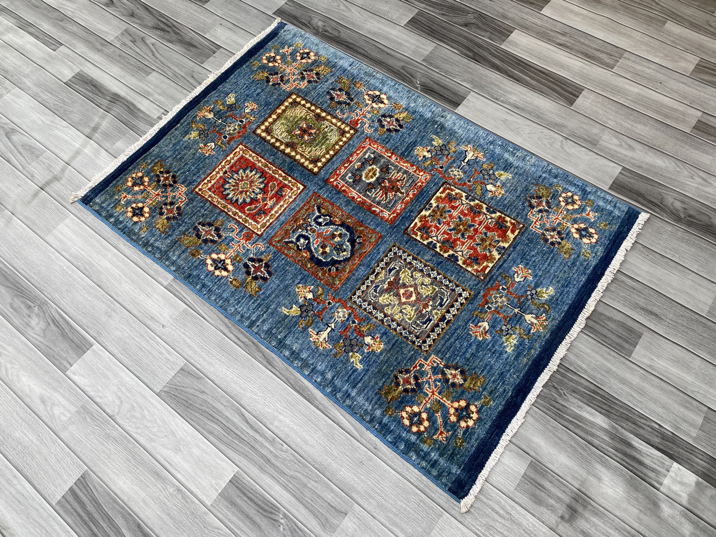 Hand Knotted Chobi Wool Rug | 123 CM x 83 CM SK#390