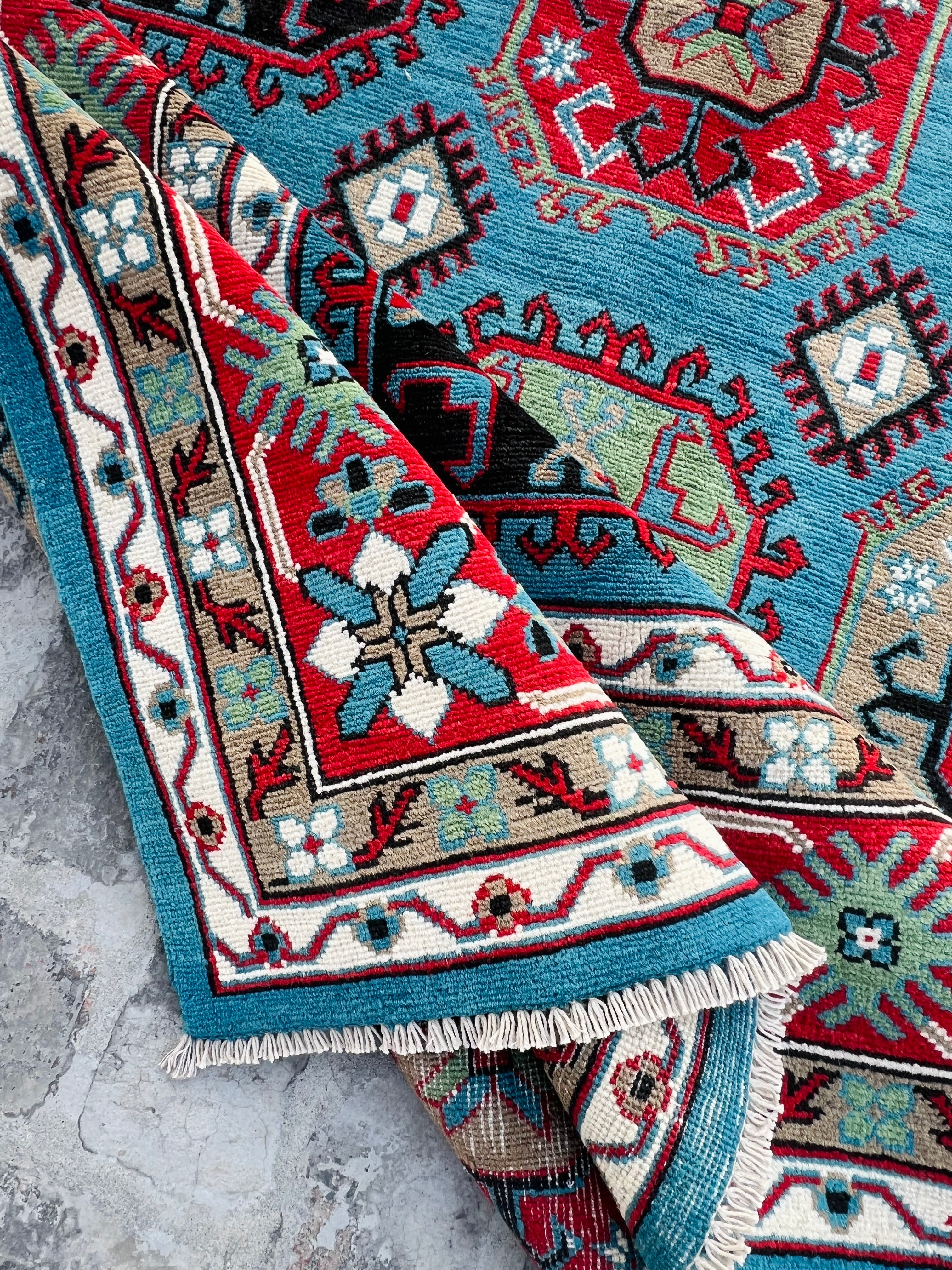 Handmade Traditional Kazak Rug  285 cm x 181 cm KSB#11386