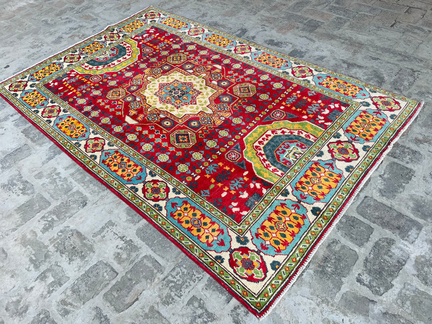 Handmade Traditional Kazak Rug  238 cm x 154 cm KSB#11748