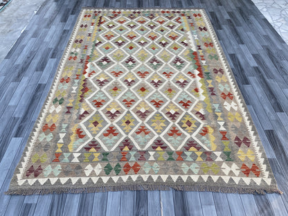 Handmade Flat Weave  Kilim Rug |306 CM x 205 CM KAS#98