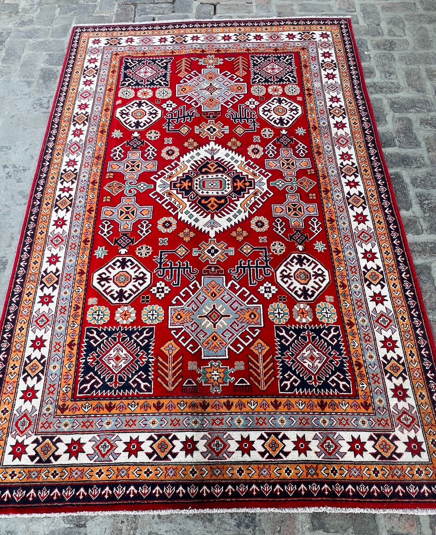 Handmade Traditional Kazak Rug  280 cm x 182 cm KSB#11975