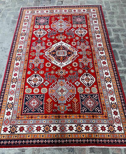 Handmade Traditional Kazak Rug  280 cm x 182 cm KSB#11975