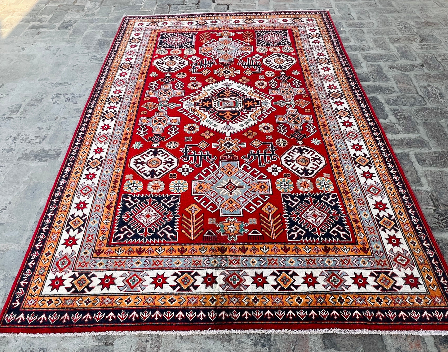 Handmade Traditional Kazak Rug  280 cm x 182 cm KSB#11975