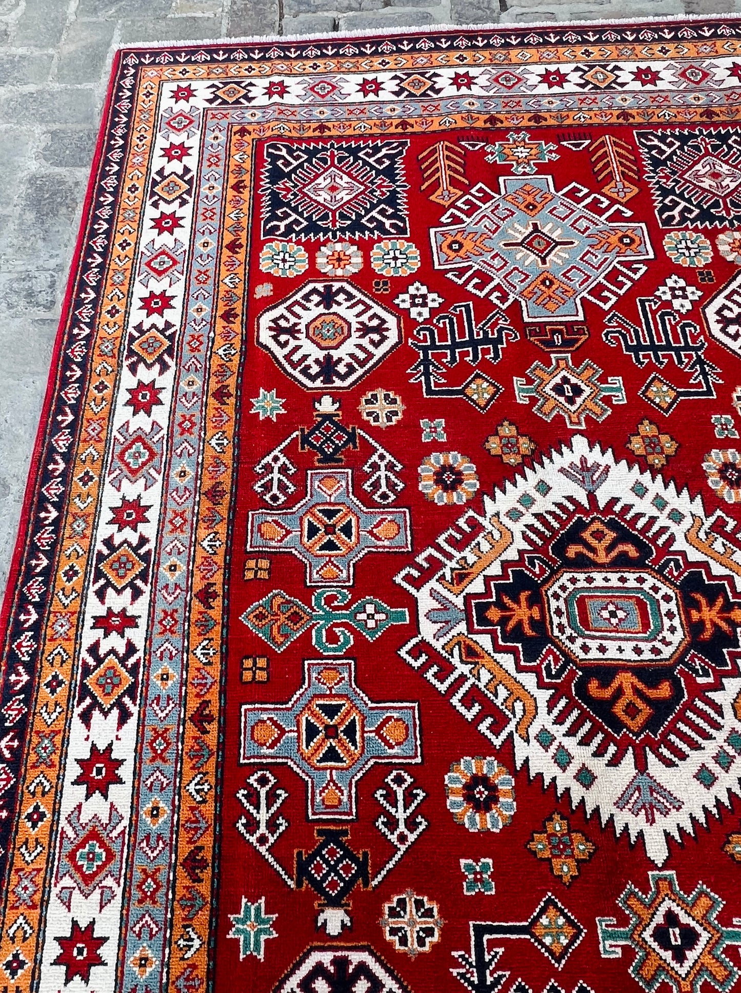 Handmade Traditional Kazak Rug  280 cm x 182 cm KSB#11975