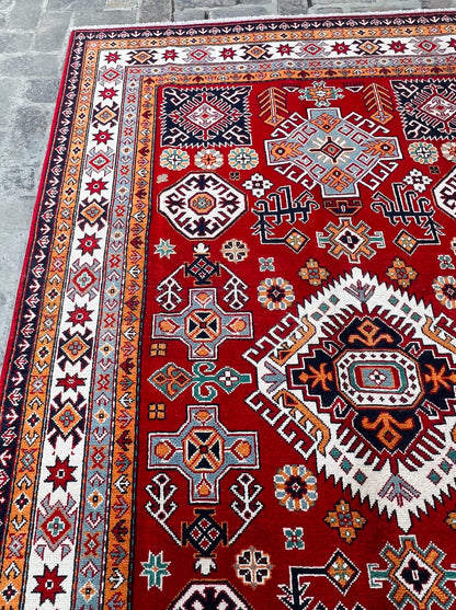 Handmade Traditional Kazak Rug  280 cm x 182 cm KSB#11975