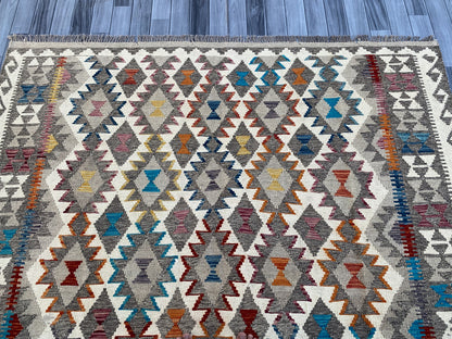 Handmade Flat Weave  Kilim Rug |275 CM x  205 CM KAS#99