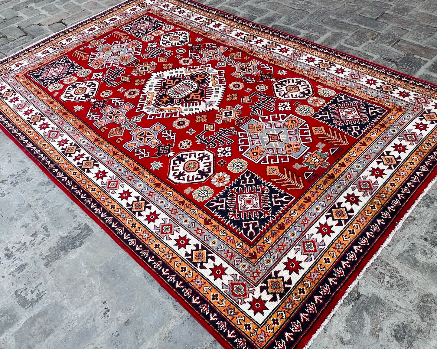 Handmade Traditional Kazak Rug  280 cm x 182 cm KSB#11975