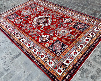 Handmade Traditional Kazak Rug  280 cm x 182 cm KSB#11975