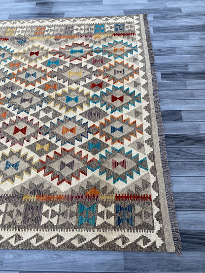 Handmade Flat Weave  Kilim Rug |275 CM x  205 CM KAS#99