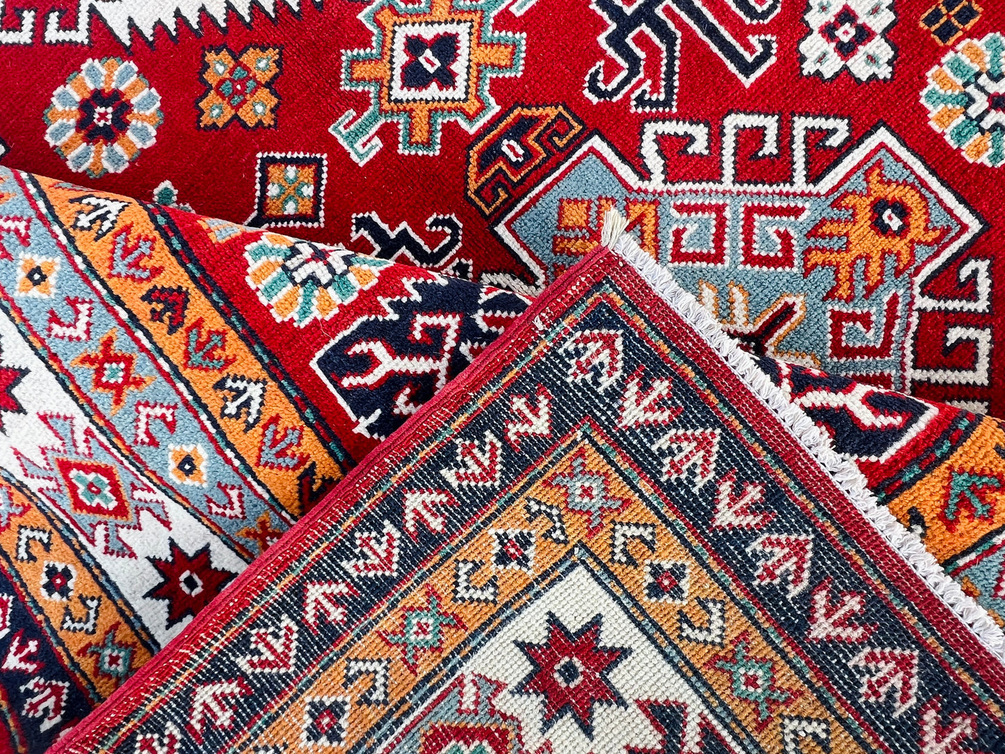 Handmade Traditional Kazak Rug  280 cm x 182 cm KSB#11975