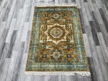Hand Knotted Chobi Wool Rug | 150 CM x 101 CM SK#394