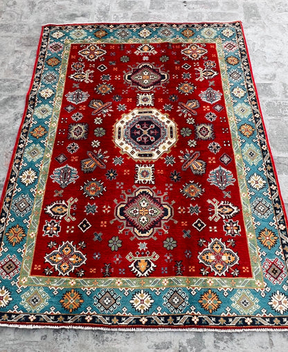 Handmade Traditional Kazak Rug  202 cm x 143 cm KSB#11385