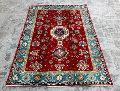 Handmade Traditional Kazak Rug  202 cm x 143 cm KSB#11385