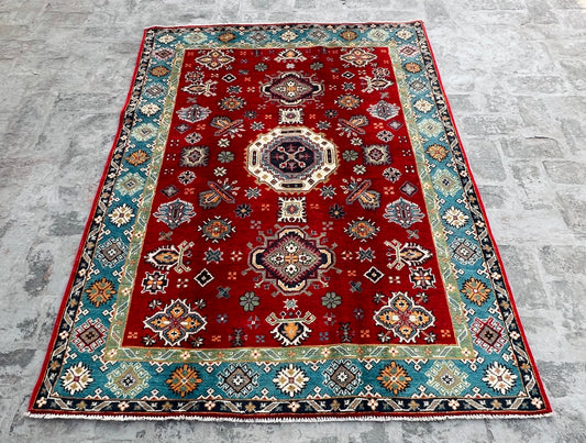 Handmade Traditional Kazak Rug  202 cm x 143 cm KSB#11385
