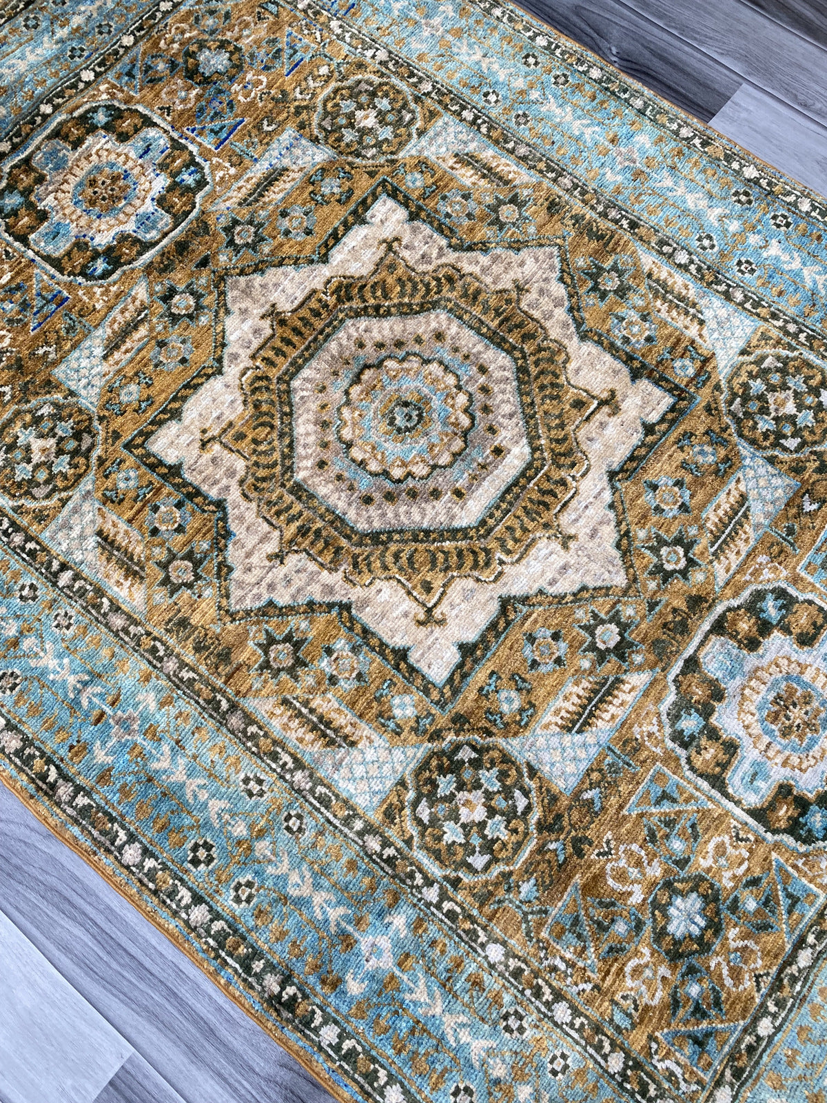 Hand Knotted Chobi Wool Rug | 150 CM x 101 CM SK#394